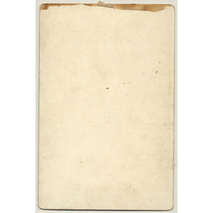 Unidentified Belgian Couple / Klumpen - Pipe (Vintage Cabinet Card ~1890s/1900s)