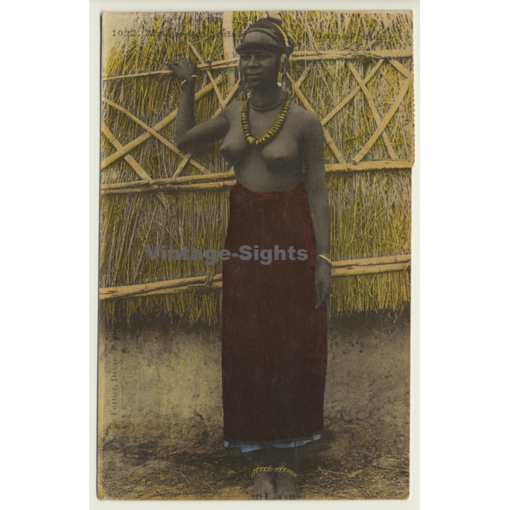 Collection Fortier: Jeune Foulah *3 / Semi Nude - Ethnic (Vintage PC 1917)