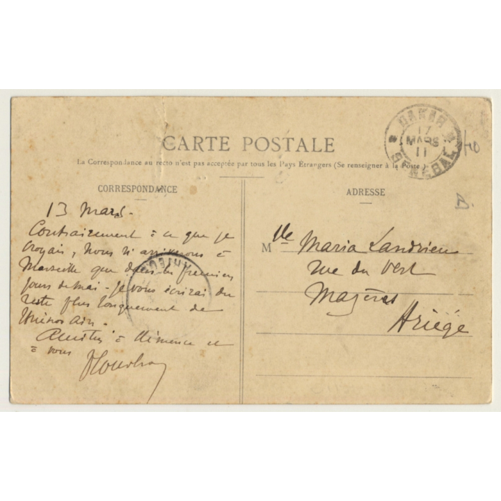 Collection Fortier: Femme Soussou / Semi Nude - Ethnic (Vintage PC 1911)