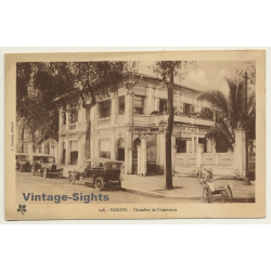 Saigon / Vietnam: Chambre De Commerce / Rickshaw (Vintage PC 1927)