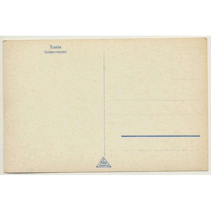 Tunis: Arab Quarter / Veiled Women - Burqa (Vintage RPPC ~1930s)