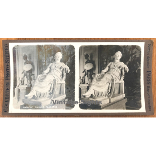 Florence: Matrone Romaine / Museum - Statue (Vintage Stereo Photo ~ 1900-1920)