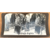 Switzerland: Great Corge Of The Gorner Glacier (Vintage Stereo Photo 1901)