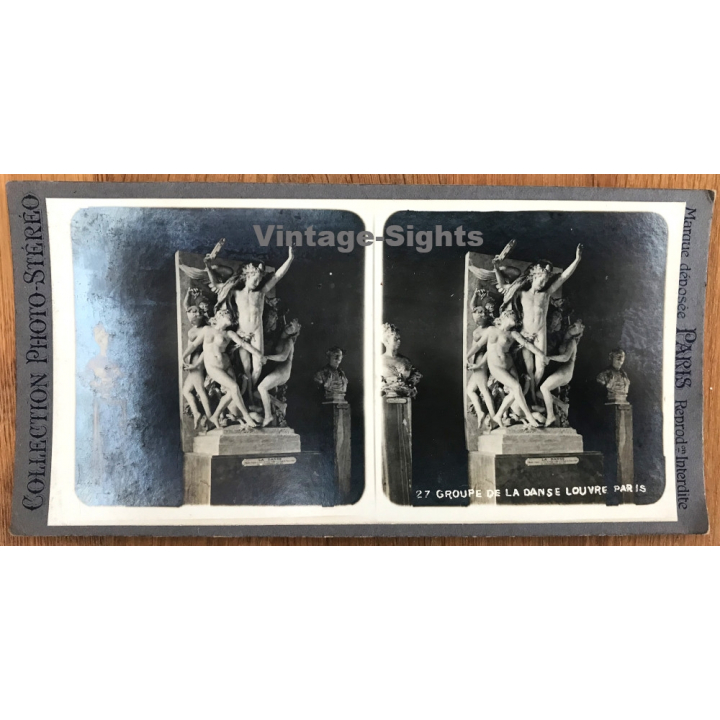Paris / Louvre: 27 Groupe De La Danse (Vintage Stereo ~1900/1920)