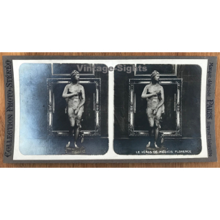 Florence: Le Vénus De Médicis / Statue (Vintage Stereo Photo ~1900/1920)