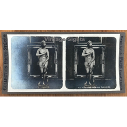 Florence: Le Vénus De Médicis / Statue (Vintage Stereo Photo ~1900/1920)