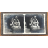 Musée De Luxembourg / Paris: Diogene / Statue (Vintage Stereo Photo ~1900/1920)