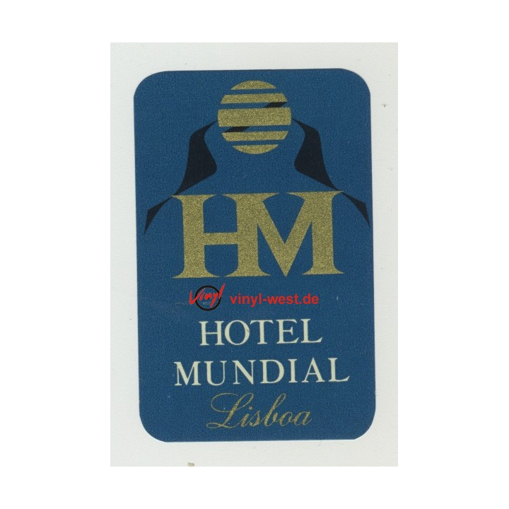 Hotel Mundial Lisboa / Portugal (Vintage Luggage Label)