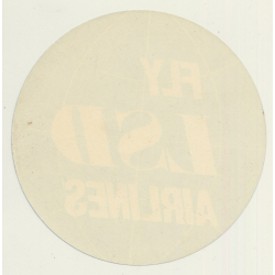 UK: Fly LSD Airlines (Vintage Luggage Label ~ 1960s)
