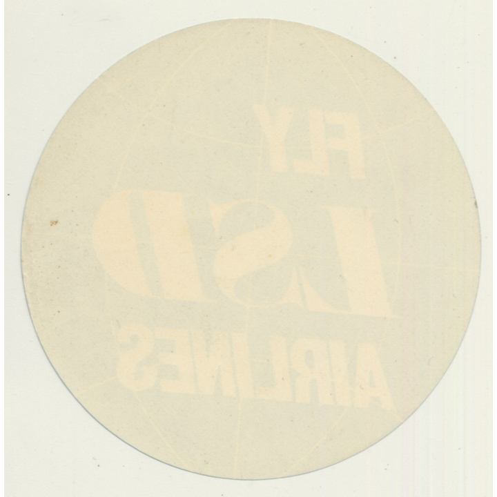 UK: Fly LSD Airlines (Vintage Luggage Label ~ 1960s)