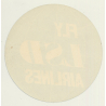UK: Fly LSD Airlines (Vintage Luggage Label ~ 1960s)