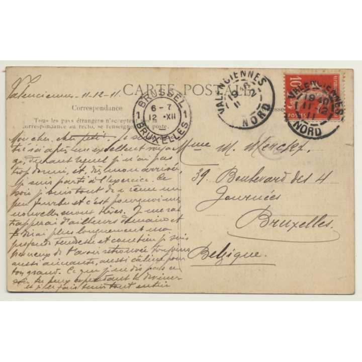 Douane Francaise / Un Brigadier De Douane Et Son Chien (Vintage PC 1911)