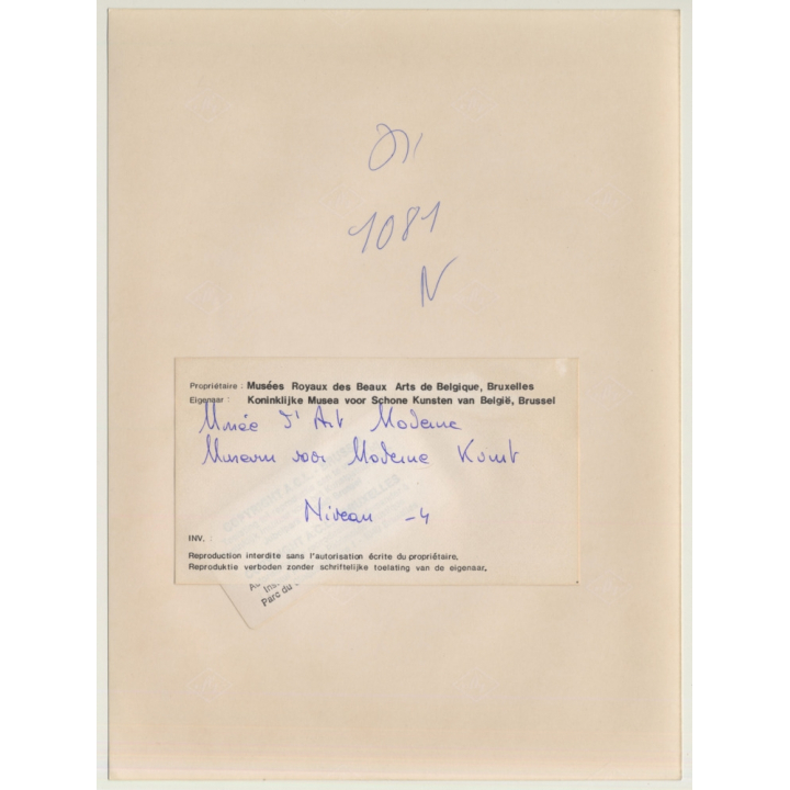 Bruxelles: Musées Royaux Des Beaux Arts De Belgique *1 / Niveau -4 Architecture (Vintage Press Photo 1984)