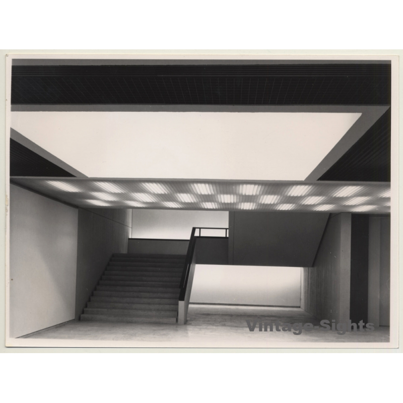 Bruxelles: Musées Royaux Des Beaux Arts De Belgique *2 / Niveau -2 Architecture (Vintage Press Photo 1984)