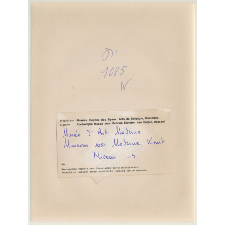 Bruxelles: Musées Royaux Des Beaux Arts De Belgique *3 / Niveau -4 Architecture (Vintage Press Photo 1984)