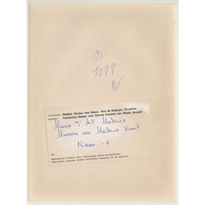 Bruxelles: Musées Royaux Des Beaux Arts De Belgique *6 / Niveau -6 Architecture (Vintage Press Photo 1984)