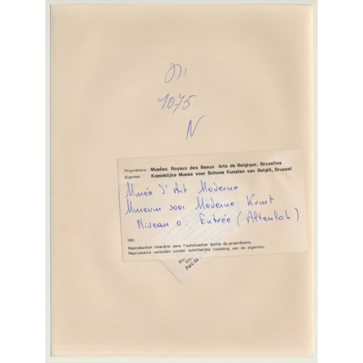 Bruxelles: Musées Royaux Des Beaux Arts De Belgique *7 / Niveau -0 Architecture (Vintage Press Photo 1984)