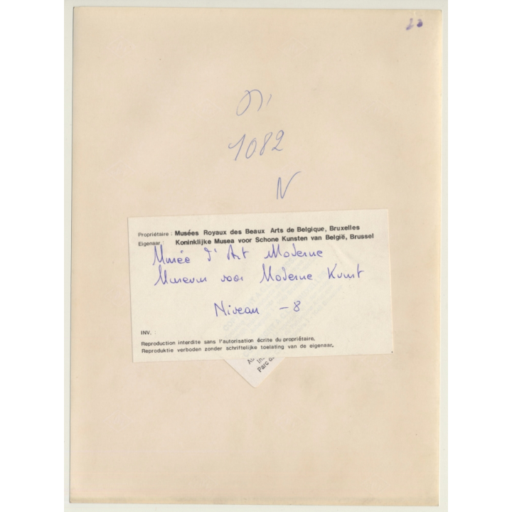 Bruxelles: Musées Royaux Des Beaux Arts De Belgique *11 / Niveau -8 Architecture (Vintage Press Photo 1984)