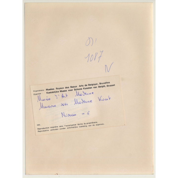 Bruxelles: Musées Royaux Des Beaux Arts De Belgique *12 / Niveau -6 Architecture (Vintage Press Photo 1984)