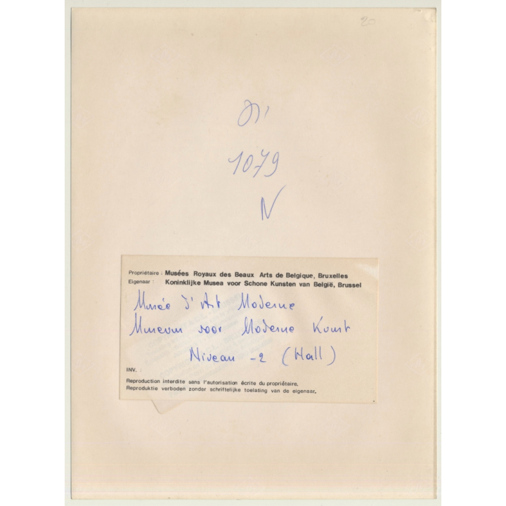 Bruxelles: Musées Royaux Des Beaux Arts De Belgique *13 / Niveau -2 Architecture (Vintage Press Photo 1984)