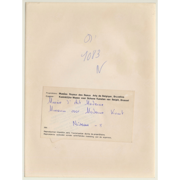 Bruxelles: Musées Royaux Des Beaux Arts De Belgique *4 / Niveau -8 Architecture (Vintage Press Photo 1984)