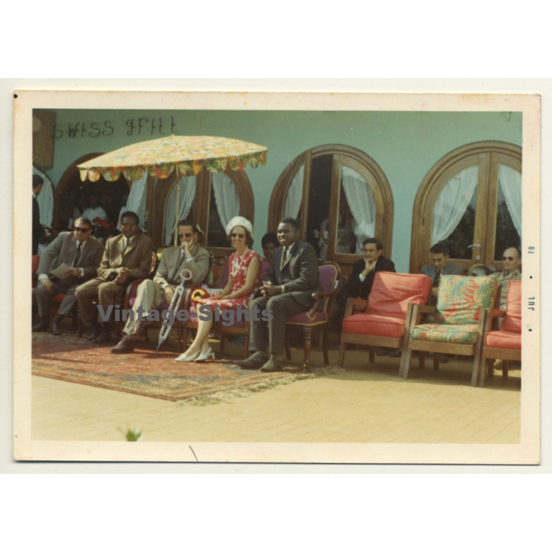 Le Roi Baudouin & Queen Fabiola Visit Congo (Vintage Photo 1970)
