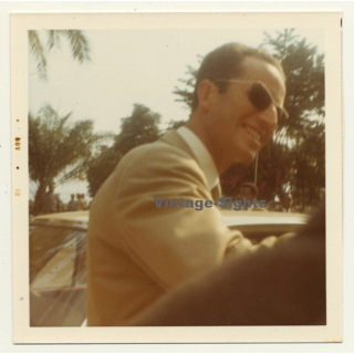 Congo: Le Roi Baudouin About To Enter Car (Vintage Photo 1970)