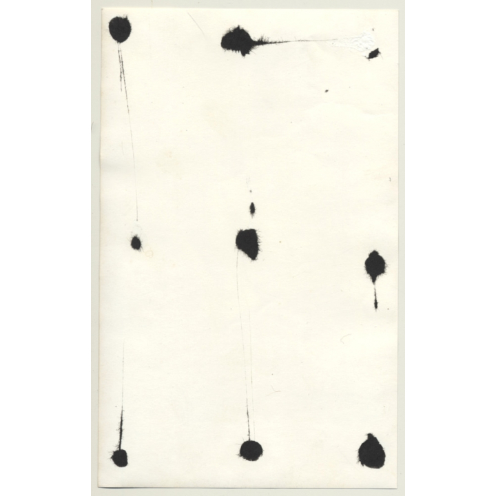 Natural Pretty Brunette Nude In Wicker Chair *5 / Boobs (Vintage Photo Germany ~ 1960s)