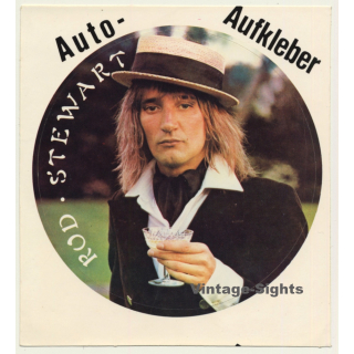 Rod Stewart / Auto Aufkleber (Vintage Sticker 1970s)