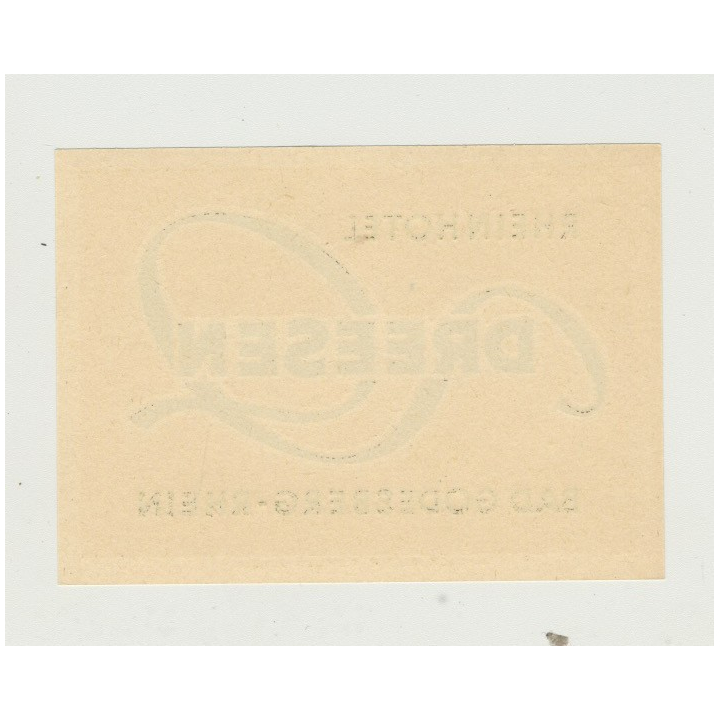 Rheinhotel Dreesen - Bad Godesberg / Germany (Vintage Luggage Label)