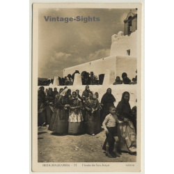 Ibiza / Baleareas: Fiesta De San Jorge - Traditional Costumes / Viñets 31 (Vintage RPPC ~1950s)