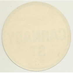 UK: City Of Westminster / Carnaby St. W.1 (Vintage Luggage Label ~ 1960s)