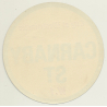 UK: City Of Westminster / Carnaby St. W.1 (Vintage Luggage Label ~ 1960s)
