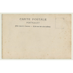 Belgium: Notre Dame De Dinant - Restoration Of Steeple  (Vintage RPPC 1920s/1930s)