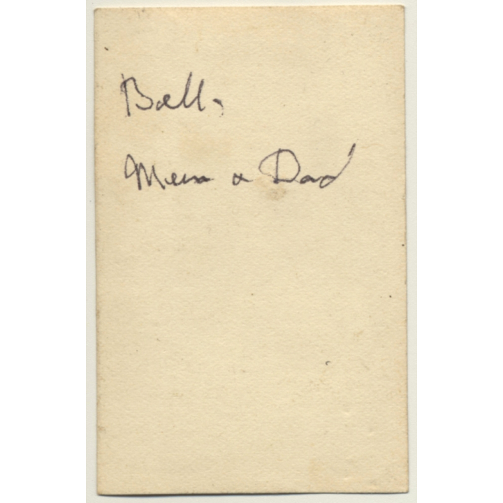 Stylish Couple & White English Bulldog (Vintage Photo ~1920s/1930s)