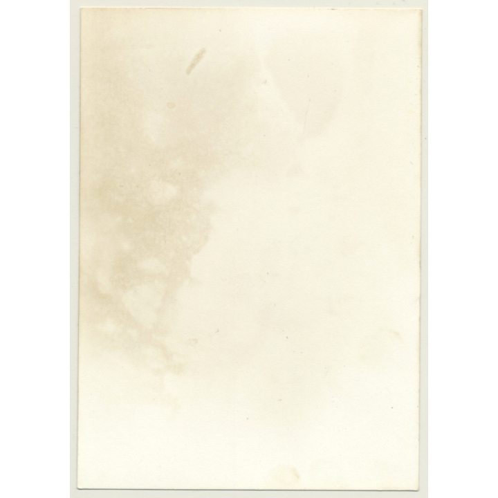 Kneeling Petite Redheaded Nude Woman (Vintage Photo GDR 1980s)