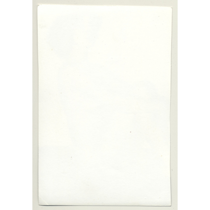 Tall Nude Curly Head On Checkered Blanket (Vintage Photo GDR 1980s)