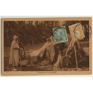 Lehnert & Landrock N° 169: Campement De Nomades / Bedouins (Vintage PC 1924)