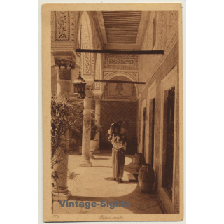 Lehnert & Landrock N° 173: Palais Arabe / Moorish Architecture (Vintage PC ~1920s)