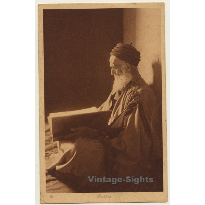 Lehnert & Landrock N° 192: Rabbin / Rabbi - Judaica (Vintage PC ~1920s)