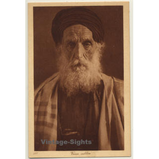 Lehnert & Landrock N° 111: Vieux Rabbin / Rabbi - Judaica (Vintage PC ~1920s)
