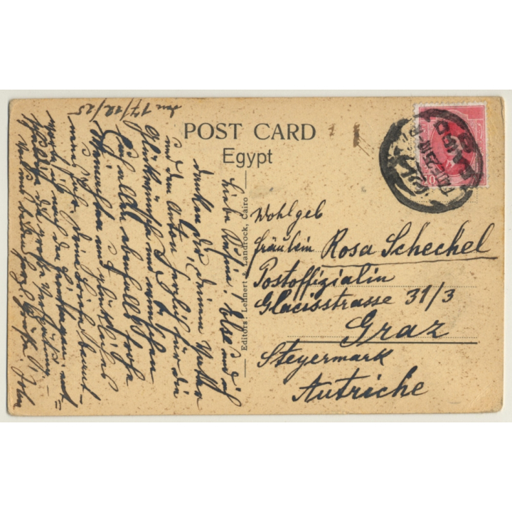 Lehnert & Landrock N° 1511: Luxor Nilestreamers & Winter Palace Hotel (Vintage PC 1925)