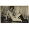 Semi Nude Striptease Dancer / High Leather Boots (Vintage Photo ~1940s/1950s)