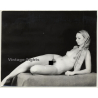 Natural Nude With Headscarf In Classic Pose (Vintage Photo Germany ~ 1960s)