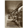 Hungary: Porch Of A Peasant House / Old Woman (Vintage RPPC ~1920s)