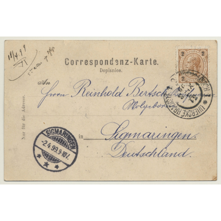 Ung. Hradisch / Czech Republik: Josefsgasse (Vintage PC 1899)