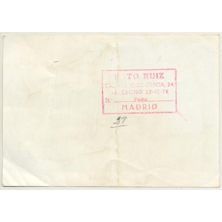 Soldiers Jump Over Obsticle / Spanish Army Championships (Vintage Photo  ~1960s)