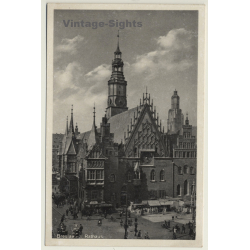 Breslau - Wroclaw / Poland: Rathaus (Vintage PC ~1910s/1920s)