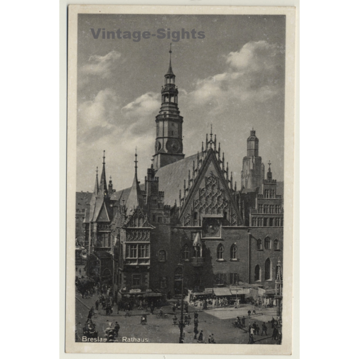 Breslau - Wroclaw / Poland: Rathaus (Vintage PC ~1910s/1920s)