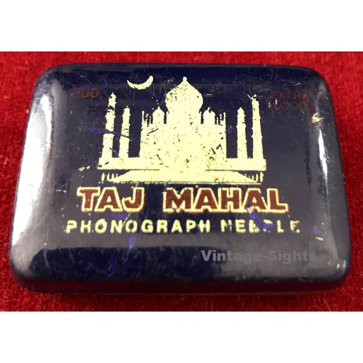 Taj Mahal Phonograph Needles (Vintage Tin & Needles ~ 1950s)